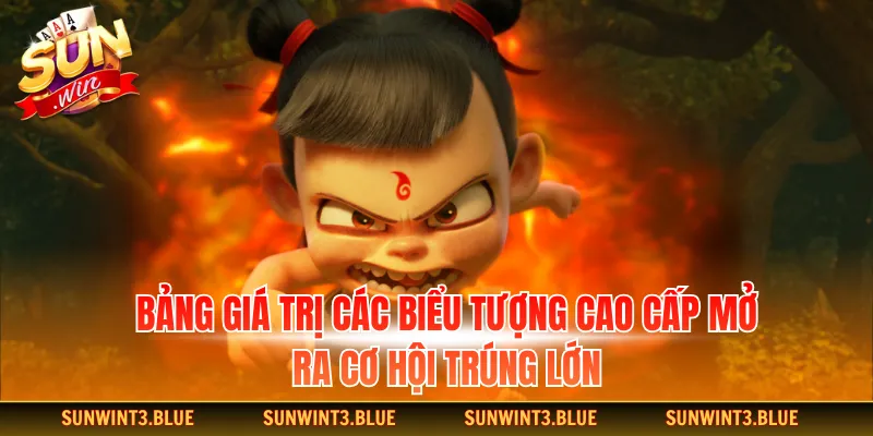 Bảng giá trị các biểu tượng cao cấp mở ra cơ hội trúng lớn.