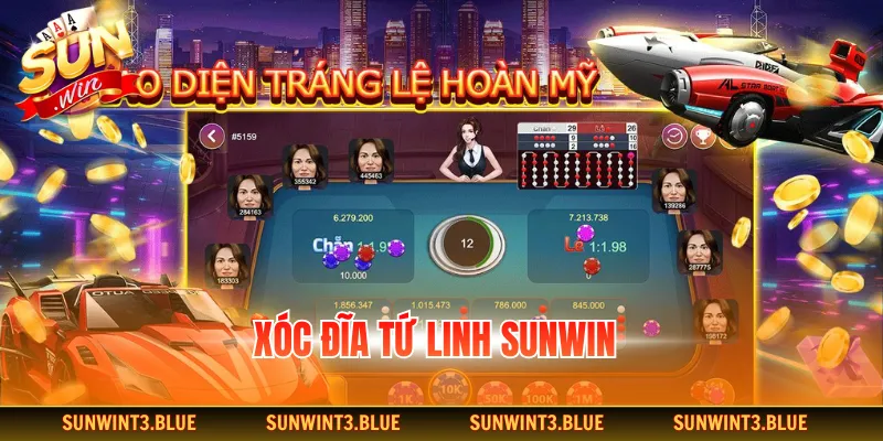Xóc đĩa tứ linh SUNWIN